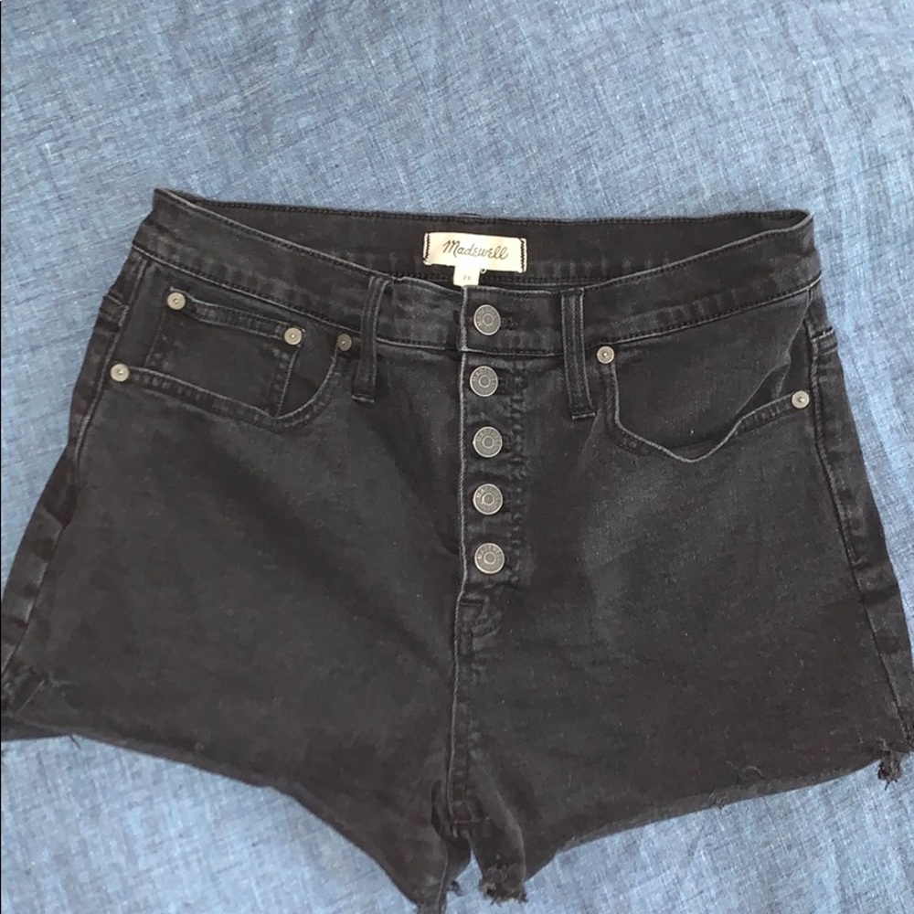 Madewell high rise cut offs